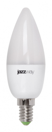 Лампа свеча свд Е14 9Вт 3000К 650лм С37 матовая диммер Jazzway
