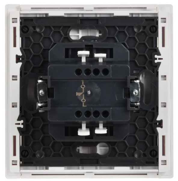 купить Фортепиано белый выключатель кнопочный 1кл скрытая 10А IP20  в Чебоксарах Фортепиано белый выключатель кнопочный 1кл скрытая 10А IP20