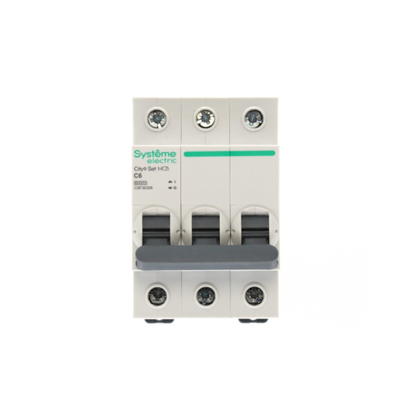купить Автомат 3Р 6А C 6кА City9 Systeme Electric  в Чебоксарах Автомат 3Р 6А C 6кА City9 Systeme Electric