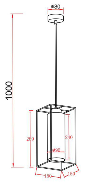 купить Светильник подвес 1*40Вт E27 черный/дымчатый цилиндр Лофт в Чебоксарах Светильник подвес 1*40Вт E27 черный/дымчатый цилиндр Лофт