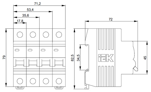купить Автомат 4Р 32А C 4,5кА ВА47-29 IEK в Чебоксарах Автомат 4Р 32А C 4,5кА ВА47-29 IEK