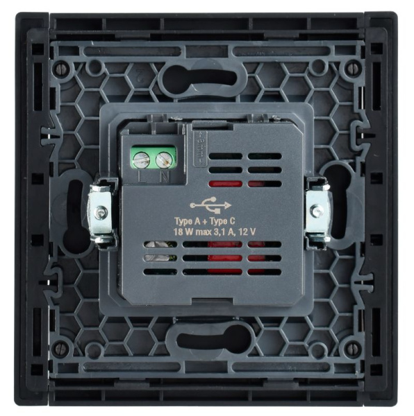 купить Фортепиано сталь механизм USB A+C скрытая 2-ая 18Вт в Чебоксарах Фортепиано сталь механизм USB A+C скрытая 2-ая 18Вт