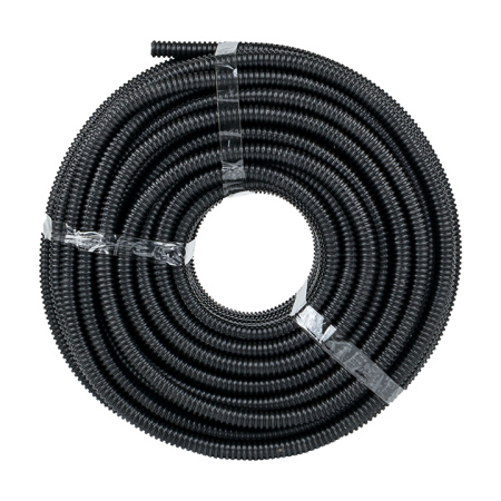 купить Труба гофра 16мм ПНД легкая 100м EKF черный в Чебоксарах Труба гофра 16мм ПНД легкая 100м EKF черный