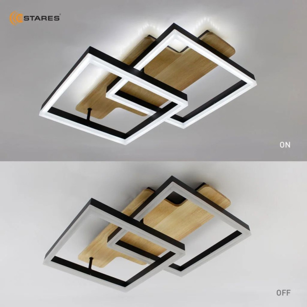 купить Светильник потолочный (люстра) свд 120Вт 3000-6500К 12000лм черный пульт диммер в Чебоксарах Светильник потолочный (люстра) свд 120Вт 3000-6500К 12000лм черный пульт диммер