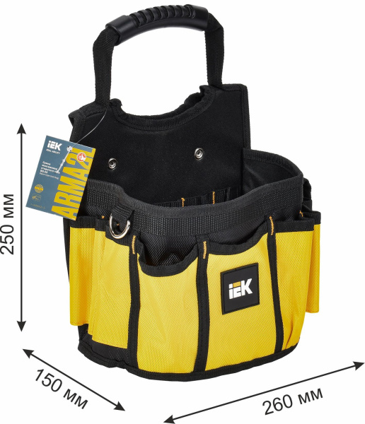 Сумка монтажника ткань 260*250*150мм IEK BG-05