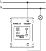 AtlasDesign бежевый выключатель 1кл скрытая 10А IP20 