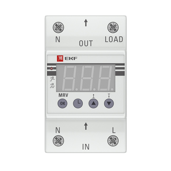 купить Реле напряжения 1ф 63А 3мод MRV EKF ЖКИ в Чебоксарах Реле напряжения 1ф 63А 3мод MRV EKF ЖКИ