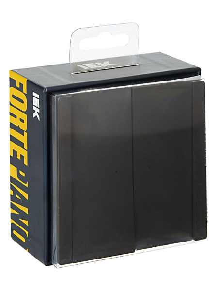 купить Фортепиано серый выключатель 2кл с подсветкой скрытая 10А IP20  в Чебоксарах Фортепиано серый выключатель 2кл с подсветкой скрытая 10А IP20