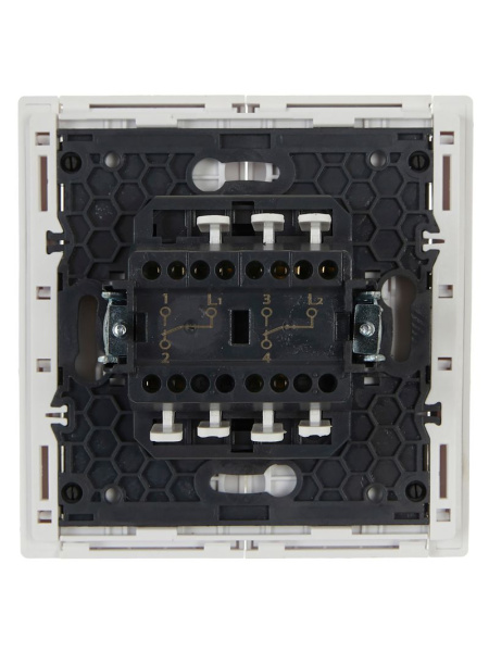 купить Фортепиано белый переключатель 2кл скрытая 10А IP20 в Чебоксарах Фортепиано белый переключатель 2кл скрытая 10А IP20