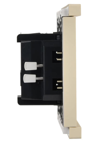 купить Фортепиано ваниль выключатель кнопочный 1кл скрытая 10А IP20  в Чебоксарах Фортепиано ваниль выключатель кнопочный 1кл скрытая 10А IP20