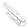 купить Удлинитель 5-мест 1,5м ПВС 3*1,5 белый выкл EKF  2USB 2,4А+2USBtype-С в Чебоксарах Удлинитель 5-мест 1,5м ПВС 3*1,5 белый выкл EKF  2USB 2,4А+2USBtype-С