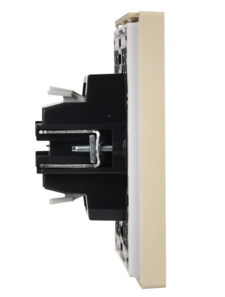 купить Фортепиано ваниль выключатель кнопочный 1кл скрытая 10А IP20  в Чебоксарах Фортепиано ваниль выключатель кнопочный 1кл скрытая 10А IP20