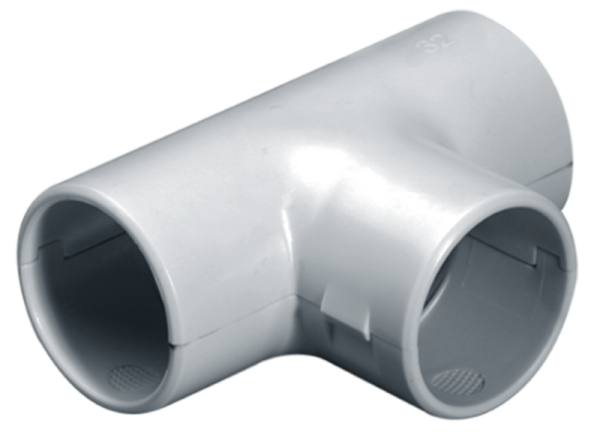 купить Поворот 90° 25мм IP40 разъемный серый пластик PlexUp 1шт в Чебоксарах Поворот 90° 25мм IP40 разъемный серый пластик PlexUp 1шт