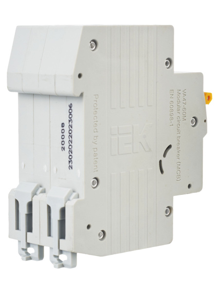 Автомат 2Р 6А C 6кА ВА47-60М IEK 