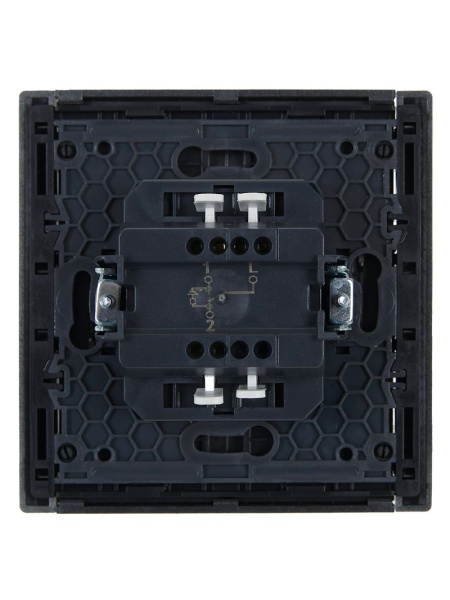 купить Фортепиано сталь переключатель 1кл с подсветкой скрытая 10А IP20  в Чебоксарах Фортепиано сталь переключатель 1кл с подсветкой скрытая 10А IP20