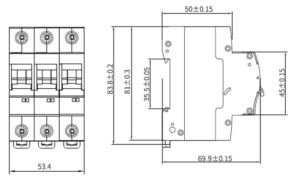 купить Автомат 3Р 6А C 4,5кА MD63S DKC YON max  в Чебоксарах Автомат 3Р 6А C 4,5кА MD63S DKC YON max
