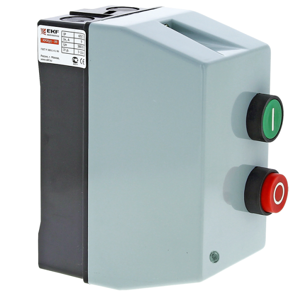 Пускатель 12А 380В IP65 КМЭ EKF с РТЭ Ir-9-13А с индик.