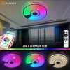 купить Светильник настенно-потолочный свд 80Вт RGB круг белый/хром  пульт ДУ Estares музыкальная, API в Чебоксарах Светильник настенно-потолочный свд 80Вт RGB круг белый/хром  пульт ДУ Estares музыкальная, API