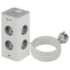 Фильтр сетевой 8-мест 1,5м ПВС 3*1 белый USB ЭРА Башня (2А+2С)