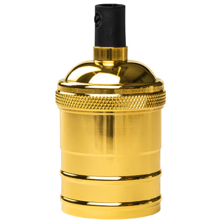 Патрон подвесной Е27 пластик/металл со шнуром 1м золото Jazzway RETRO