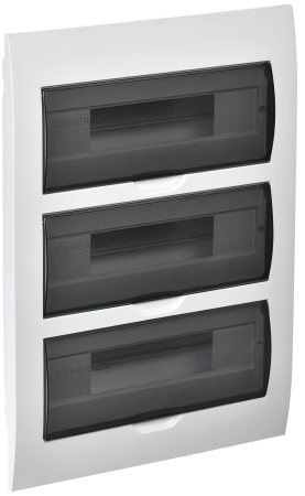 Корпус пластиковый ЩРВ-П-36 черн. прозр. дверь IP41 GENERICA