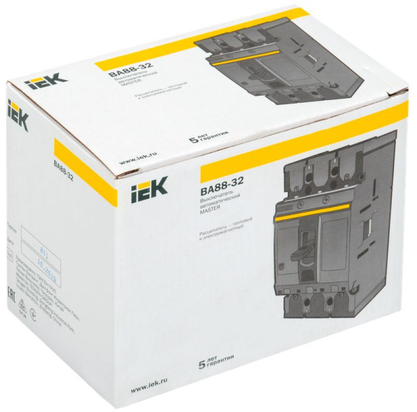 купить Автомат 3Р 125А 25кА ВА88-32 IEK MASTER в Чебоксарах Автомат 3Р 125А 25кА ВА88-32 IEK MASTER