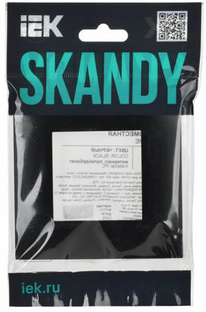 купить SKANDY Рамка 1-мест. SK-F01Bl черн. IEK в Чебоксарах SKANDY Рамка 1-мест. SK-F01Bl черн. IEK