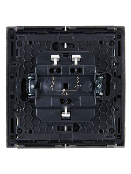 купить Фортепиано сталь выключатель 2кл скрытая 10А IP20  в Чебоксарах Фортепиано сталь выключатель 2кл скрытая 10А IP20