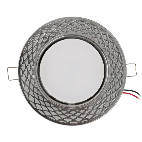 купить Светильник точечный GX53 круг хром/прозрачный встраиваемый подсветка Jazzway декор в Чебоксарах Светильник точечный GX53 круг хром/прозрачный встраиваемый подсветка Jazzway декор