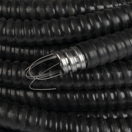 Металлорукав 15мм ПВХ IP65 PЗ-ЦП-НГ с протяжкой EKF 50м