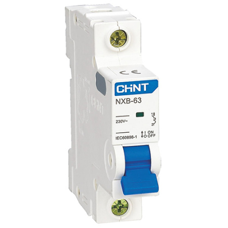 Автомат 1Р 10А C 6кА NXB-63 CHINT 