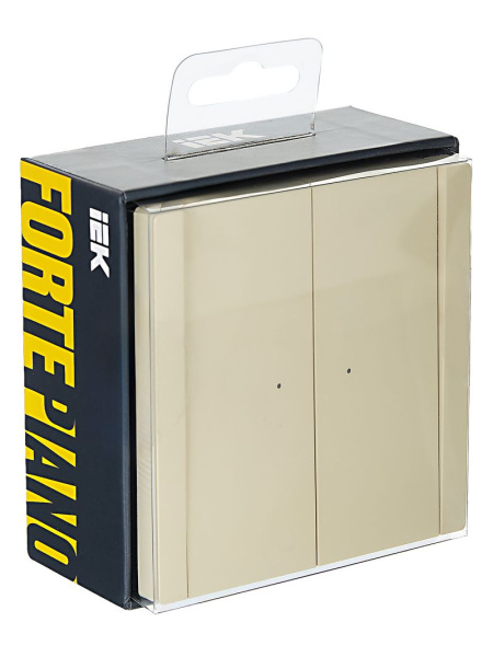 купить Фортепиано ваниль переключатель 2кл с подсветкой скрытая 10А IP20  в Чебоксарах Фортепиано ваниль переключатель 2кл с подсветкой скрытая 10А IP20