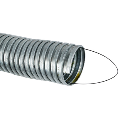 купить Металлорукав 38мм сталь IP00 Р3-ЦХ с протяжкой EKF 25м в Чебоксарах Металлорукав 38мм сталь IP00 Р3-ЦХ с протяжкой EKF 25м