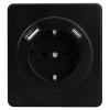 купить MIELE ROUND Розетка 1-ая с/з с/у з/ш 16А с USB A+C быстрой зарядки 5В/3А черная KRANZ в Чебоксарах MIELE ROUND Розетка 1-ая с/з с/у з/ш 16А с USB A+C быстрой зарядки 5В/3А черная KRANZ
