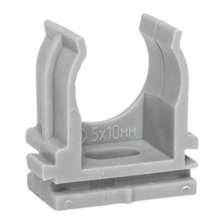 купить Держатель для трубы 20мм серый 100шт EKF  в Чебоксарах Держатель для трубы 20мм серый 100шт EKF