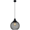 купить Светильник подвес 1*40Вт E27 черный шар сетка Лофт в Чебоксарах Светильник подвес 1*40Вт E27 черный шар сетка Лофт