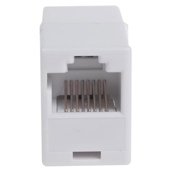 купить Переходник RJ45 8(8) Cat5e белый  в Чебоксарах Переходник RJ45 8(8) Cat5e белый