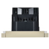 купить Фортепиано ваниль розетка скрытая 1-мест заземление шторки USB IP20  в Чебоксарах Фортепиано ваниль розетка скрытая 1-мест заземление шторки USB IP20