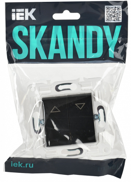 купить Сканди черный выключатель для жалюзи 2кл скрытая 10А IP20  в Чебоксарах Сканди черный выключатель для жалюзи 2кл скрытая 10А IP20
