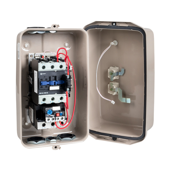 Пускатель 50А 220В IP65 КМЭ EKF с РТЭ Ir-37-50А с индик.