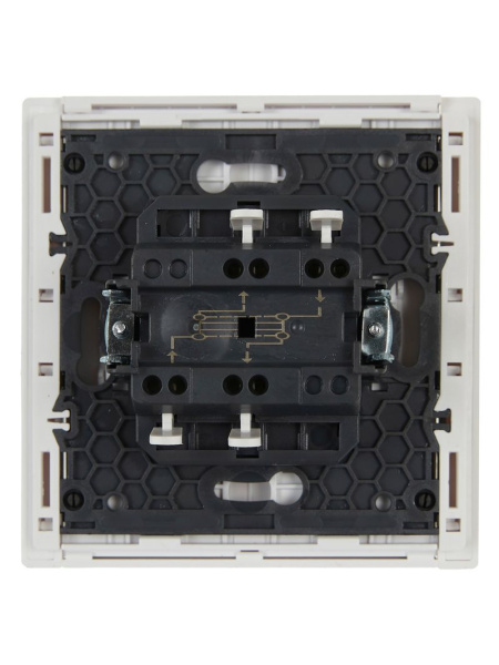 купить Фортепиано белый переключатель перекрестный 1кл скрытая 10А IP20  в Чебоксарах Фортепиано белый переключатель перекрестный 1кл скрытая 10А IP20