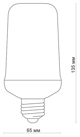 купить Лампа свд LED-L60-6W/Flame/E27/PLD01WH Uniel в Чебоксарах Лампа свд LED-L60-6W/Flame/E27/PLD01WH Uniel