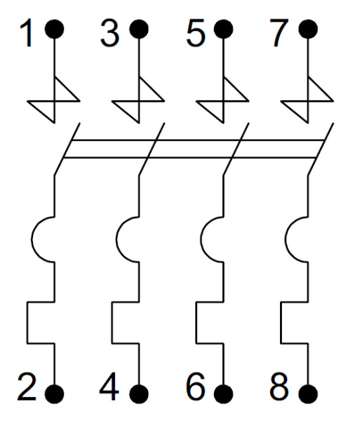 купить Автомат 4Р 32А C 4,5кА ВА47-29 IEK в Чебоксарах Автомат 4Р 32А C 4,5кА ВА47-29 IEK