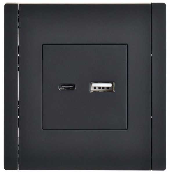 купить Фортепиано черный механизм USB A+C скрытая 2-ая 18Вт в Чебоксарах Фортепиано черный механизм USB A+C скрытая 2-ая 18Вт