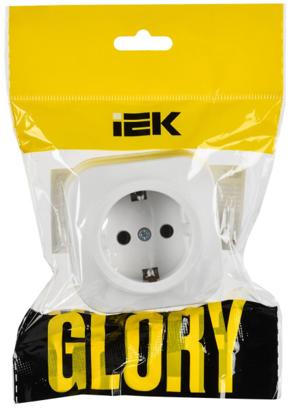 купить GLORY Роз. с з/к без з/ш о/у 16А РС20-3-ХБм бел. м. IEK в Чебоксарах GLORY Роз. с з/к без з/ш о/у 16А РС20-3-ХБм бел. м. IEK