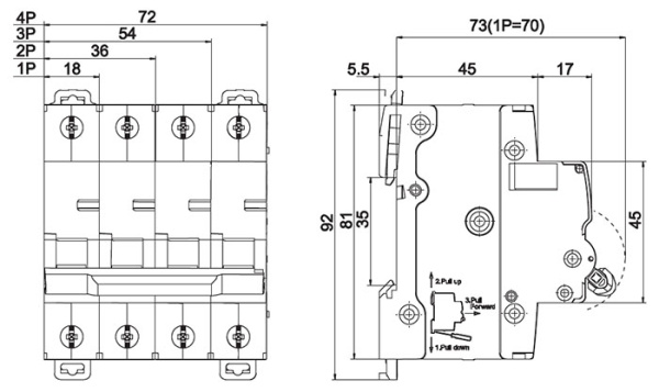 Автомат 3Р 63А C 10кА ВА-105 Schneider Electric