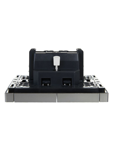 купить Фортепиано сталь выключатель 2кл скрытая 10А IP20  в Чебоксарах Фортепиано сталь выключатель 2кл скрытая 10А IP20