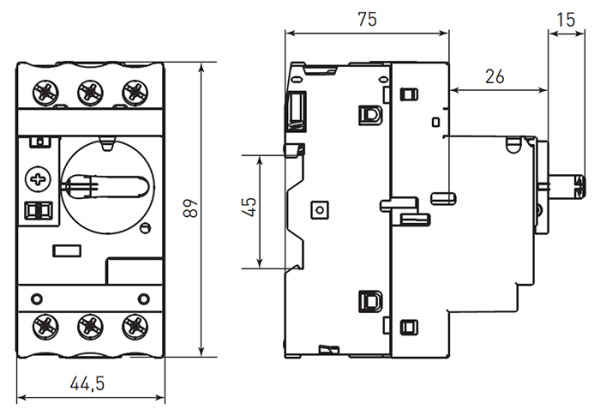 купить Автомат защиты двигателя 6-10А GV2P EKF PROxima в Чебоксарах Автомат защиты двигателя 6-10А GV2P EKF PROxima