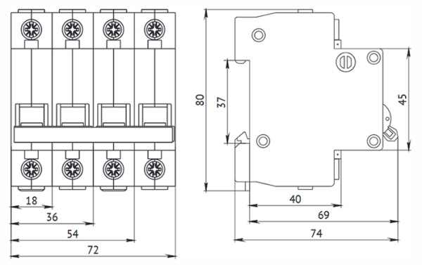 купить Автомат 1Р 25А C 4,5кА ВА47-29 КЭАЗ  в Чебоксарах Автомат 1Р 25А C 4,5кА ВА47-29 КЭАЗ