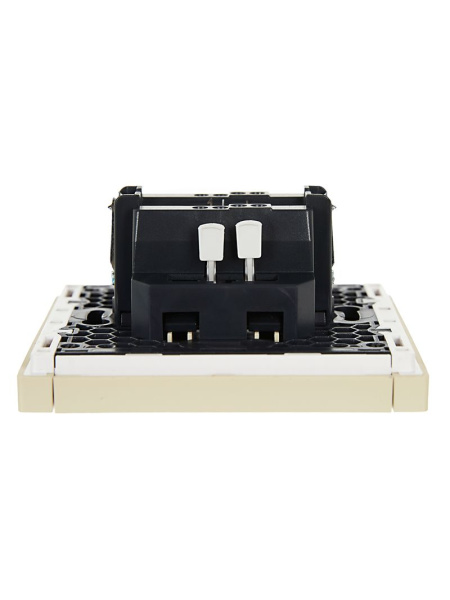 купить Фортепиано ваниль переключатель 1кл с подсветкой скрытая 10А IP20  в Чебоксарах Фортепиано ваниль переключатель 1кл с подсветкой скрытая 10А IP20